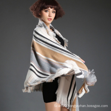 Fashion Scarf with Yarn-Dyed Technology